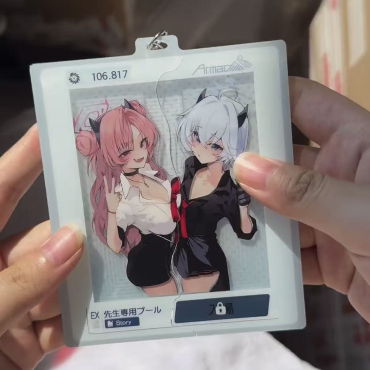 蔚蓝档案周边大慈c106绮罗罗绘里香抽拉挂件立牌背包挂饰装饰礼物 - 图3