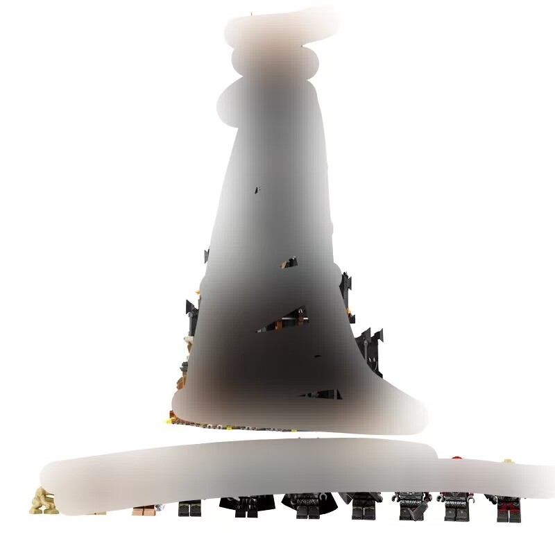The Lord of the Rings, the Black Tower of Baladu, large and difficult boys' assembled building block toys, gift ornaments