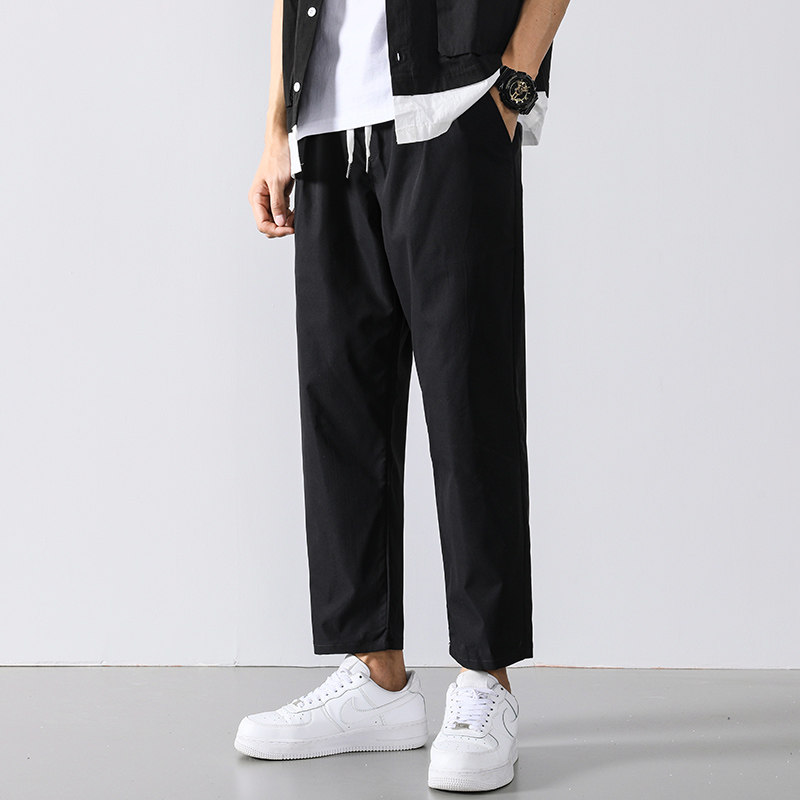 冰丝空调男速干宽松秋季直筒裤子 帝洲虎休闲裤