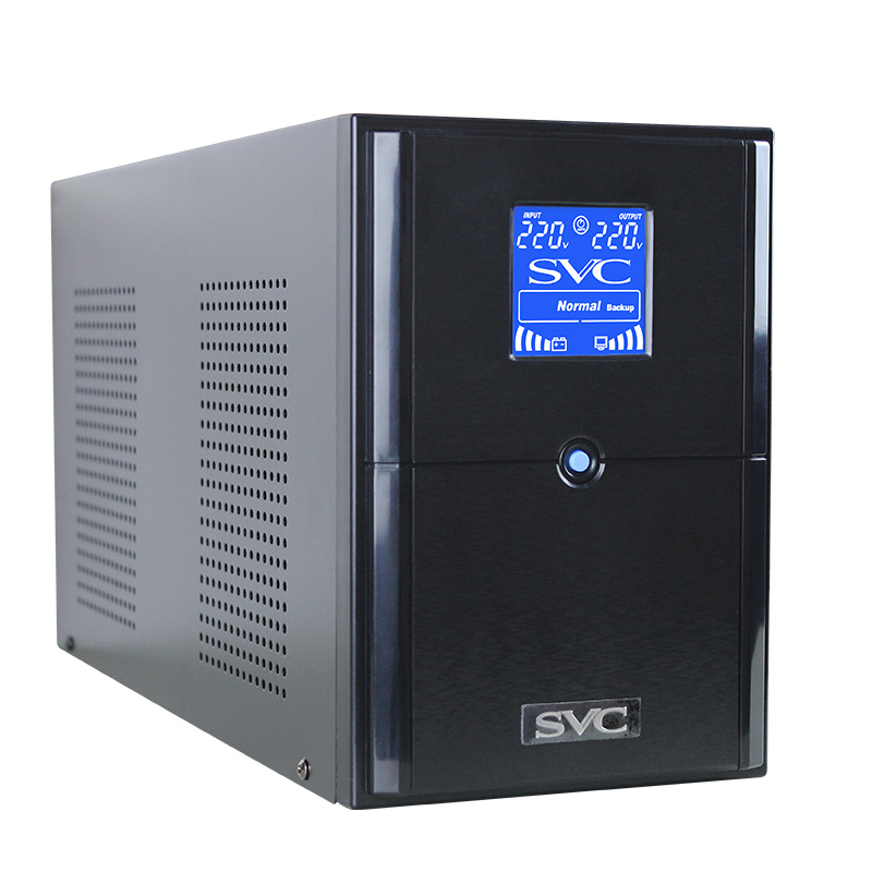 SVC V1500 UPS不间断电源1500VA/900W稳压监控电脑后备式静音防雷-图2