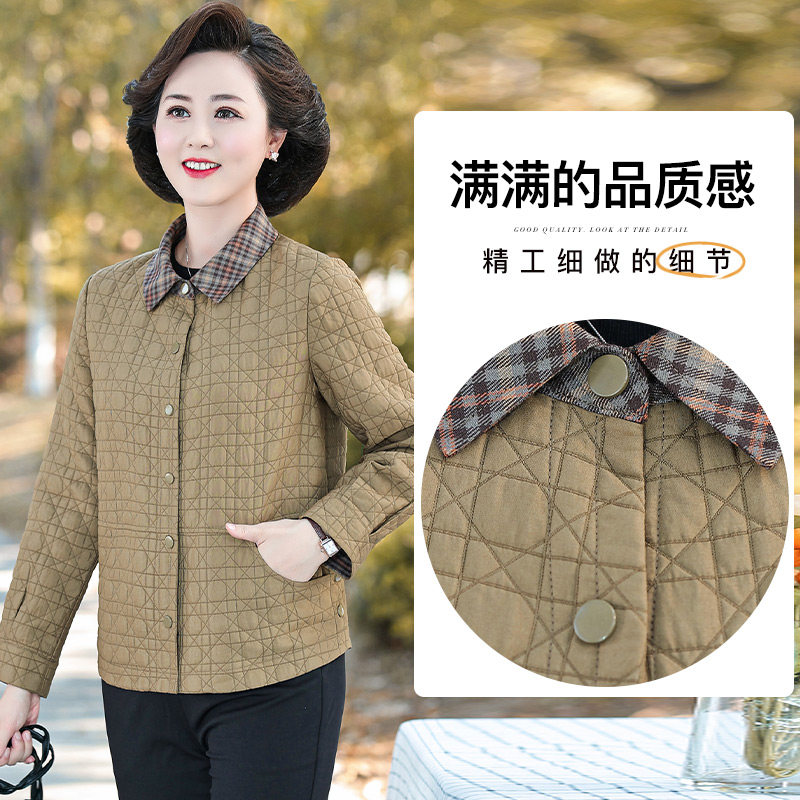 妈妈春装短款新款40岁50春秋夹克 追梦公主服饰中老年女装