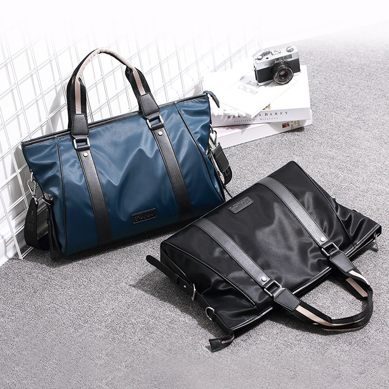 商务牛津布大文件包电脑包斜挎包 feger千恒男士包袋