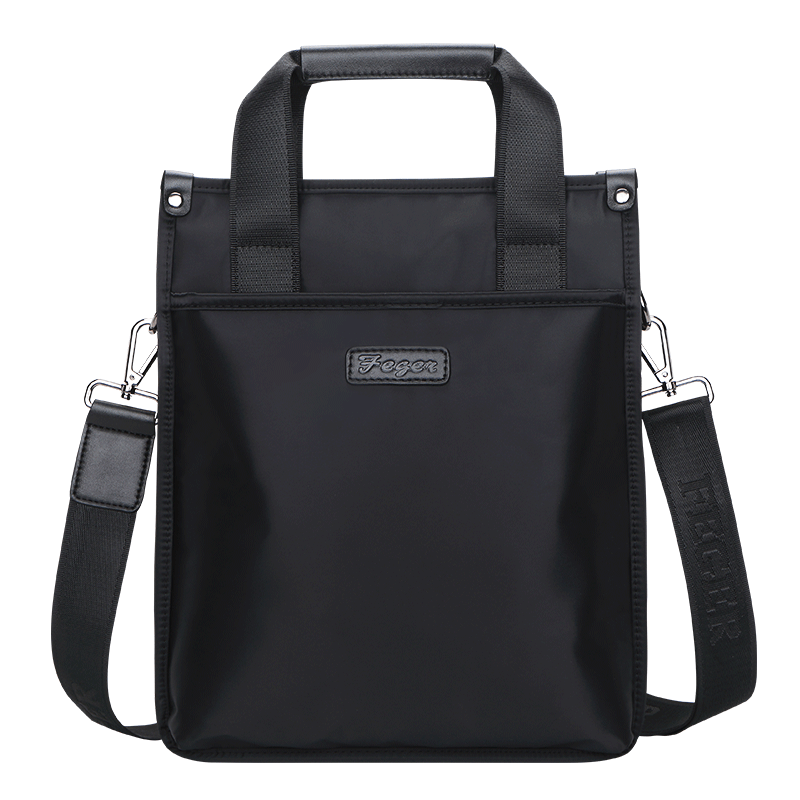 手提包商务大容量帆布竖款公文包 feger千恒男士包袋
