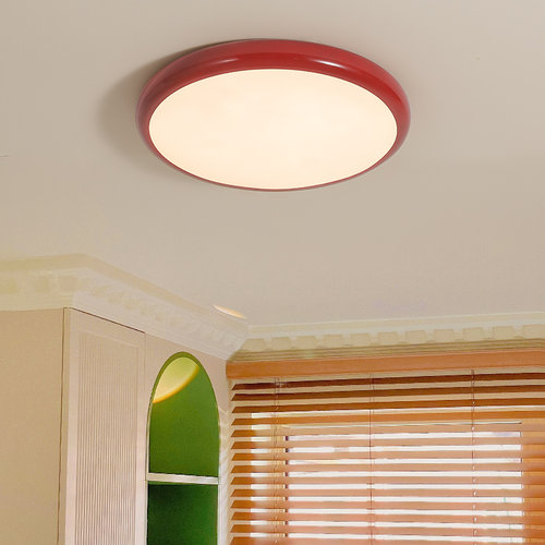 法式奶油风主卧室吸顶灯现代极简约书儿童房间灯圆形智能护眼高亮 - 图2