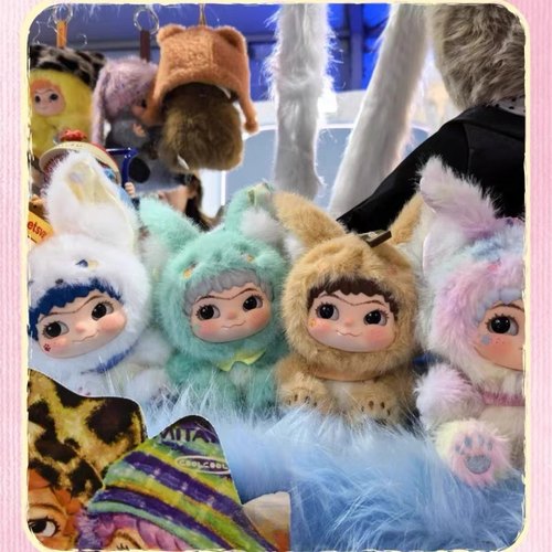 正版wakuku狐狐兔兔捣蛋日记系列盲盒第二代手办毛绒娃娃礼物女 - 图0