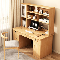 Desk Bookcase Bookcase Integrated Table Home Computer Desk Desktop Bedroom Desk Junior High School Students Learn To Write Table