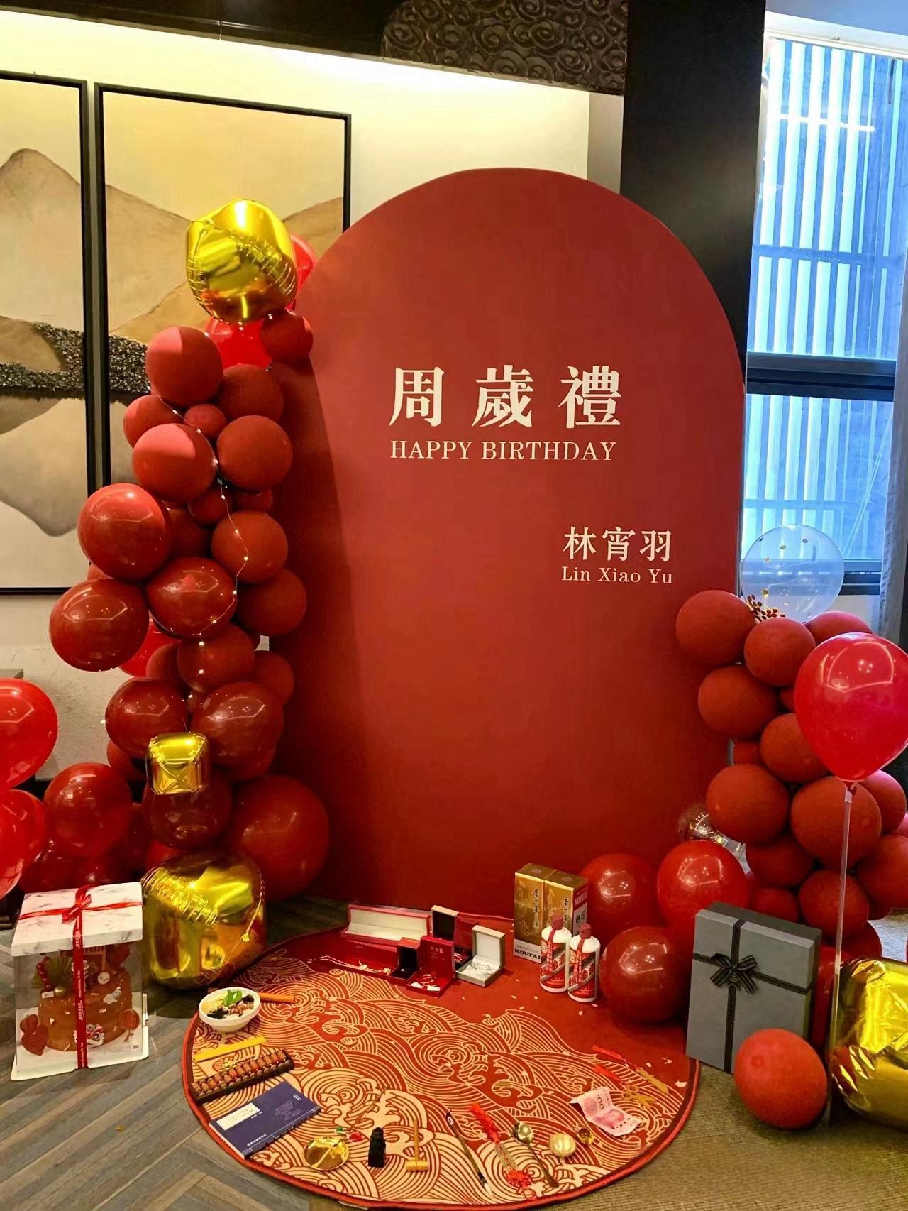 小红书网红同款宝宝生日抓周宴背景周岁布置装饰kt板拍照美品纸业-图1