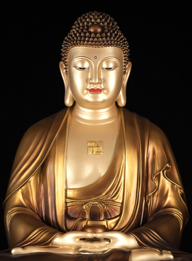 紫铜仿古色金刚座娑婆三圣佛像