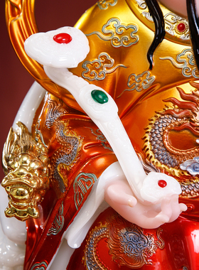 汉白玉招财进宝财神爷神像