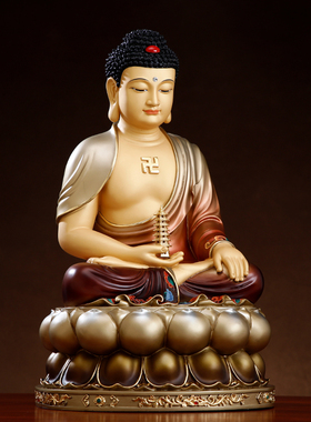 纯铜药师佛像三宝佛铜像