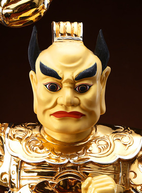 台湾盛凡铜鎏金监斋菩萨佛像