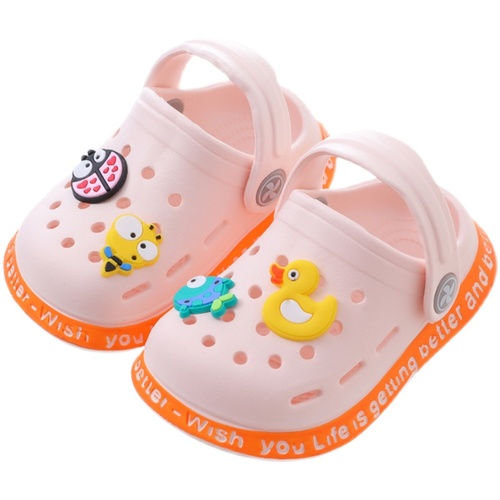 Children's slippers summer girl lovely princess indoor soft bottom anti-skid boys' baby household Baotou sandals