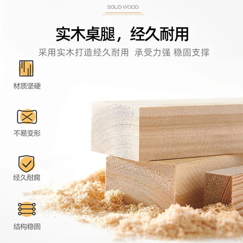 小户型家用可折叠客厅茶几实木小桌子简易饭桌现代简约卧室小矮桌 - 图1