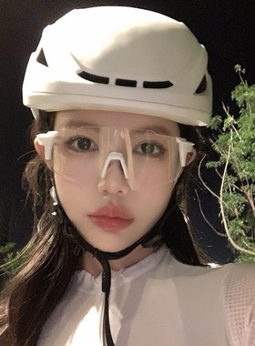 骑行防风眼镜女款日夜两用感光变色公路自行车登山爬护目镜山墨镜