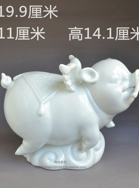 十二生肖猪粗陶摆饰品装饰品