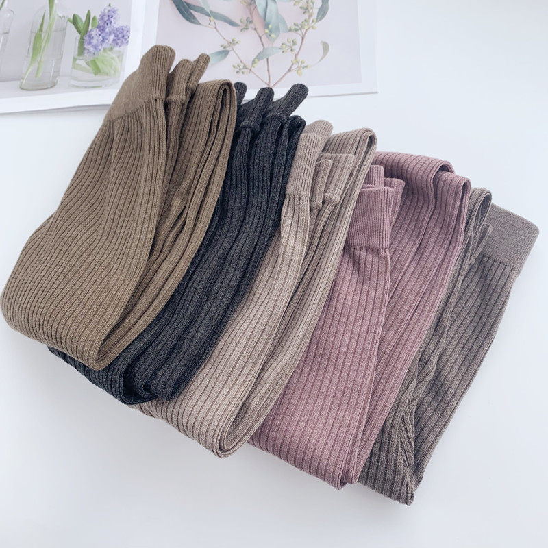 妇人中高腰自发热秋裤螺纹高弹力柔软保暖衬裤女士无缝一体打底裤,淘宝优惠券,粉丝福利购,淘宝优惠卷