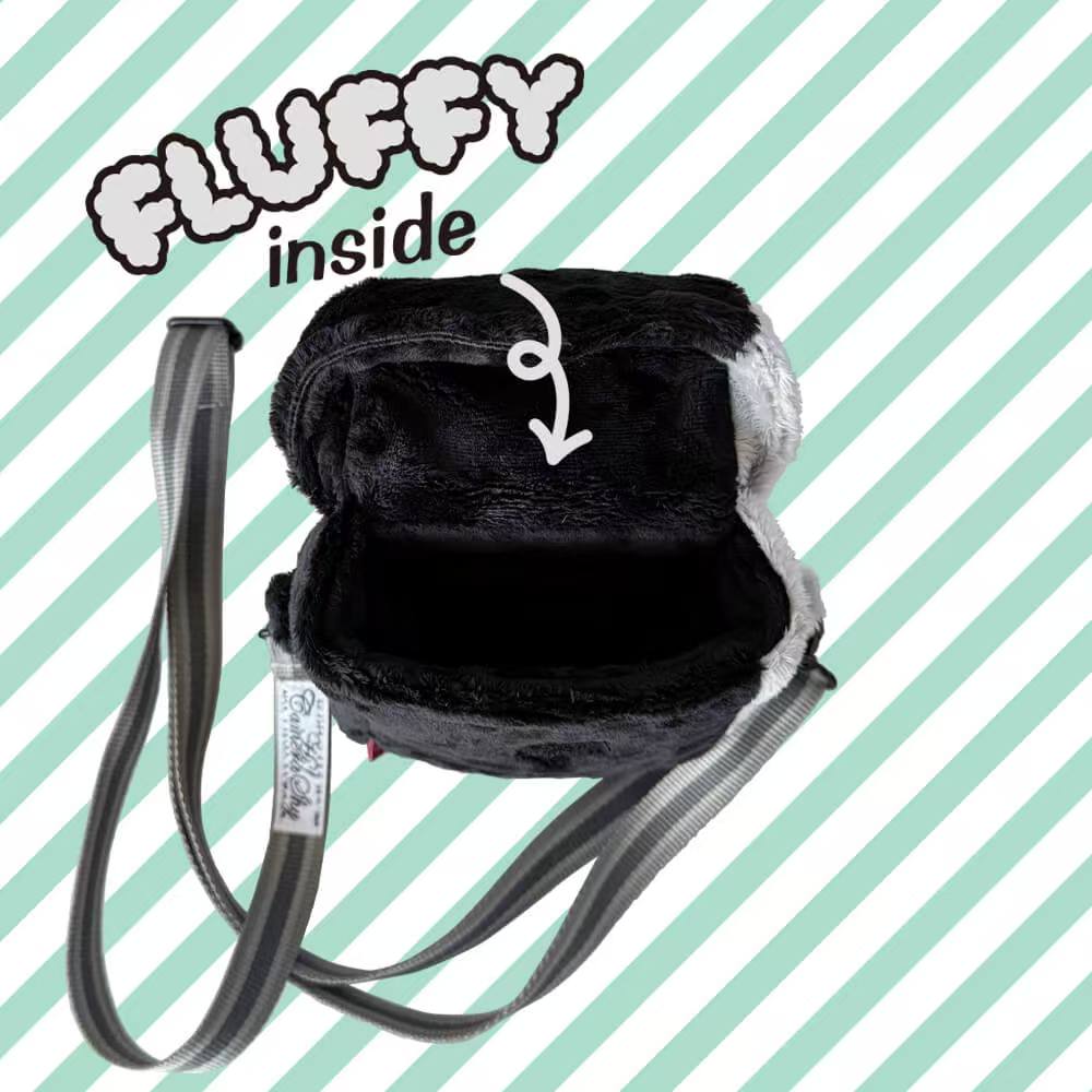 复古拍立得造型相机包毛绒手机CCD斜挎包日本GLADEE原创幽默设计 - 图2