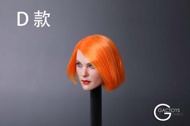 1/6欧美冷酷女性头雕模型GACTOYS GC019共7个款现货适合包胶素体