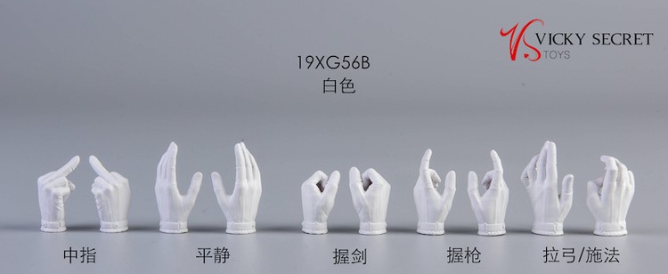 VSTOYS 1/6 19XG55 19XG56裸 手及手套手 适合PH包胶女素体岚素体 - 图1