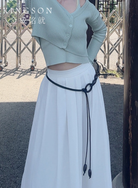民族风打结腰绳超长打结细腰带女