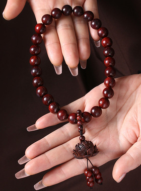 情侣小叶紫檀民族风檀香木质手串