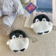 Positive energy plush coin bag pendant penguin coin wallet
