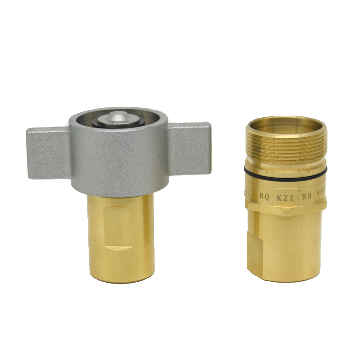 KZE-BB黄铜螺纹锁紧式液压快速接头千斤顶钻机自卸车高压油管接头,淘宝优惠券,粉丝福利购,淘宝优惠卷