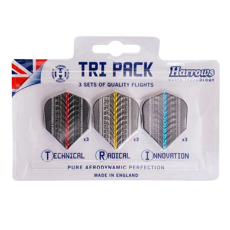 Tri Pack(Flights)镖翼尾翼组合套装 harrows哈路士英国原装进口-图0