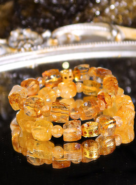 黄麒麟随行水晶手链透体  0318春分节专属