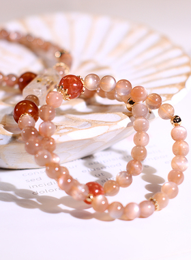 天然黑骨干安德森三圈手链情侣掌柜原创设计定制款首饰 春分活动