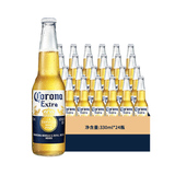 Corona 科罗娜 精酿啤酒330mL*24瓶/箱 +赠八角杯 券后129元包邮