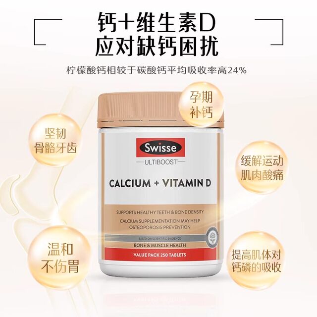 Swisse Empress Calcium + Vitamin D Tablets ສຸຂະພາບກະດູກ