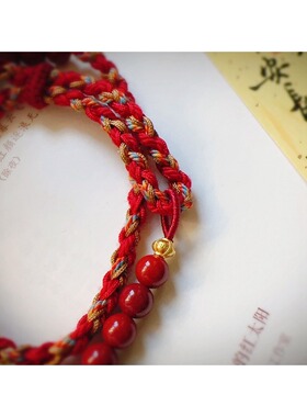 日月彩云间，梦想福禄全。新款古法银葫芦搭配朱砂手链，原创设计