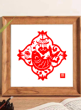 红色窗花宣纸纯手工剪纸