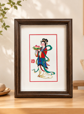 胶州非遗剪纸寿桃祝寿伴手礼