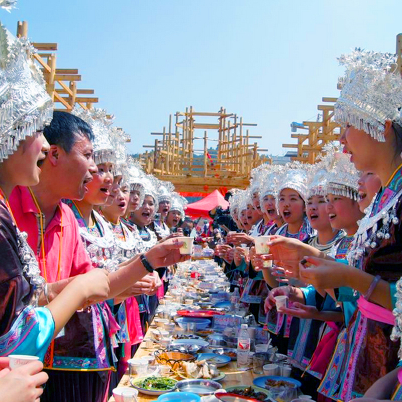 广西柳州三江旅游二日游纯玩2天1晚程阳八寨景区含坐妹演出门票 - 图0