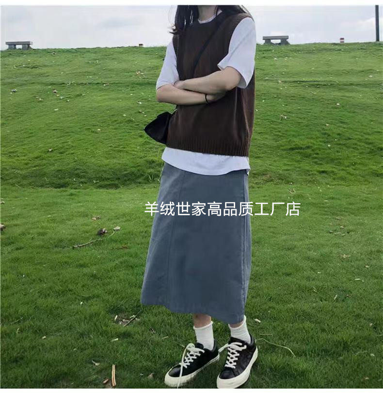 优雅精致！2019秋冬新款羊绒马甲背心女毛衣坎肩厚保暖宽松大码,淘宝优惠券,粉丝福利购,淘宝优惠卷