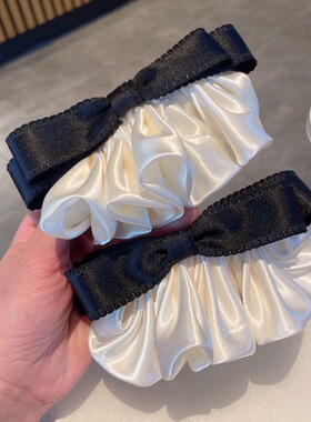 高级感蝴蝶结水钻发夹