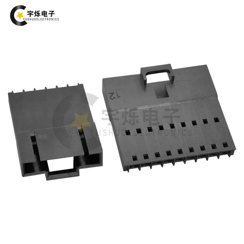 TJC8杜邦带锁带扣母壳2.54MM连接器2543胶壳插头飞机头母头连接器 - 图2