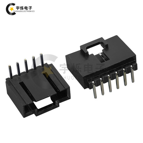 杜邦带锁扣2.54弯针插座飞机头CD-ROM弯插TJC8带扣接插件2AW-12P - 图1
