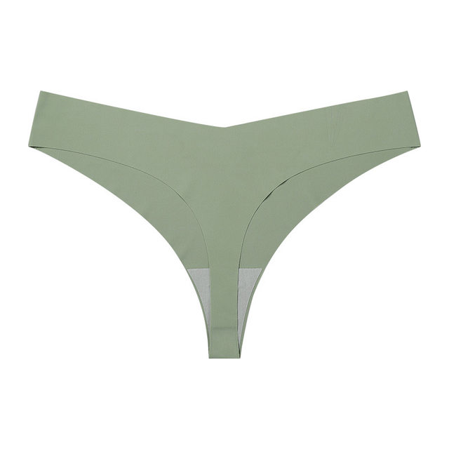 Ice silk thong women's ultra-thin markless sports fitness