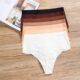 High waist, belly-tightening, markless sports large size fat mm thong
