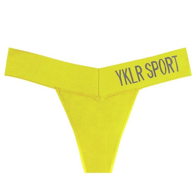 European and American ultra low waist seamless nylon sports thong
