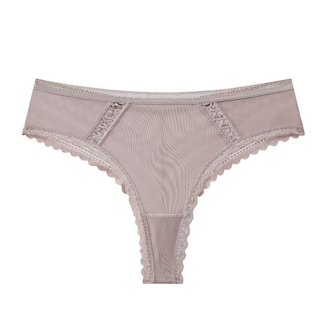 Sexy lace thong women's daily wear without stumbling buttocks