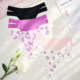 Sexy Butterfly Print Low Waist Seamless Large Size Thong