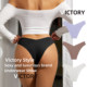 Sexy half-cover hip one-piece seamless briefs for women