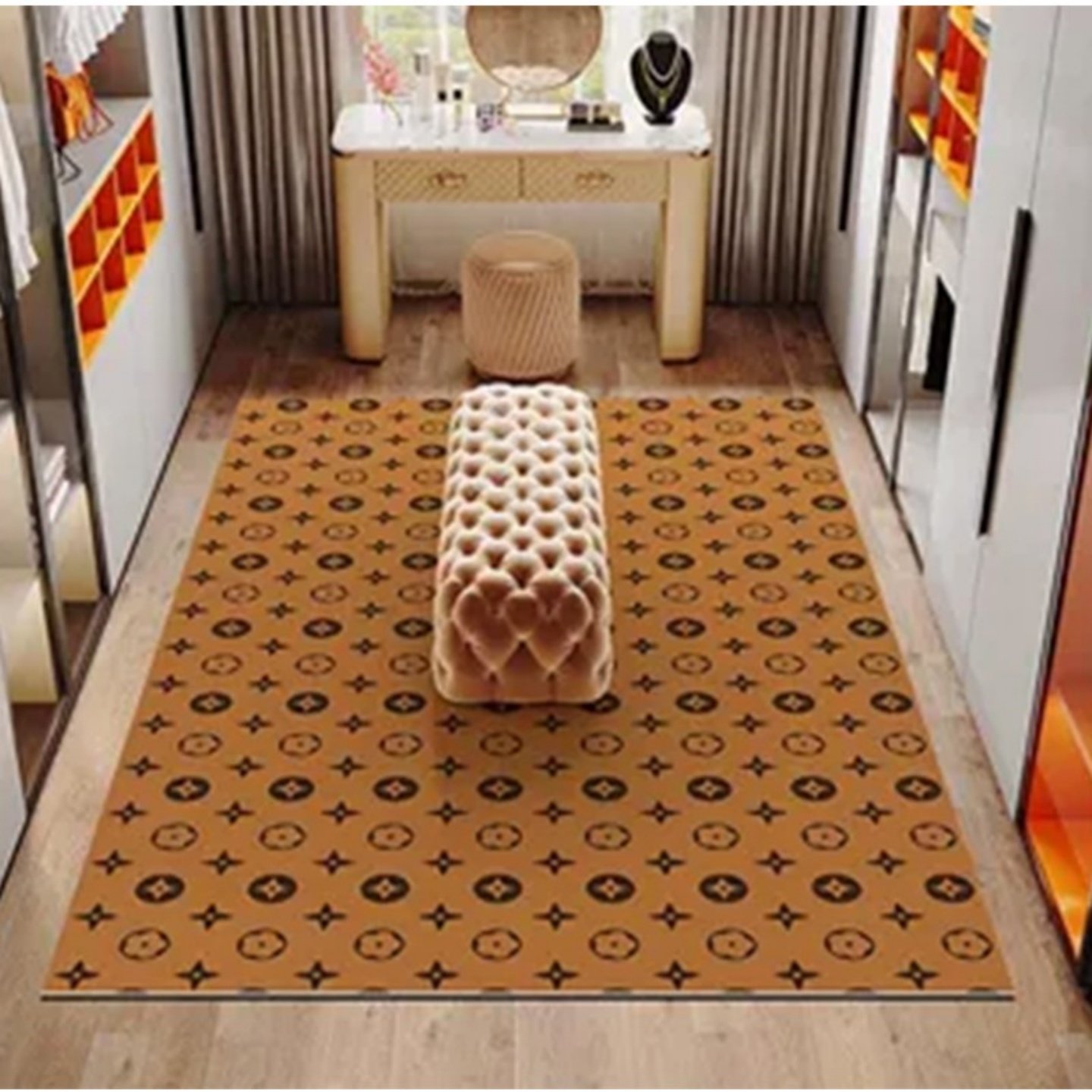 潮牌地毯垫卧室床边毯房间地垫衣帽间客厅全屋可铺大地毯轻奢高级,淘宝优惠券,粉丝福利购,淘宝优惠卷