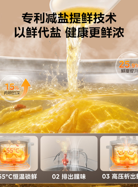 美的100KPa深汤0氟钢胆电压力锅