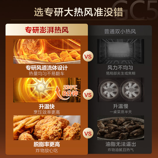 Midea GC5 micro-steaming and baking all-in-one machine embedded five-in-one electric steaming oven microwave oven