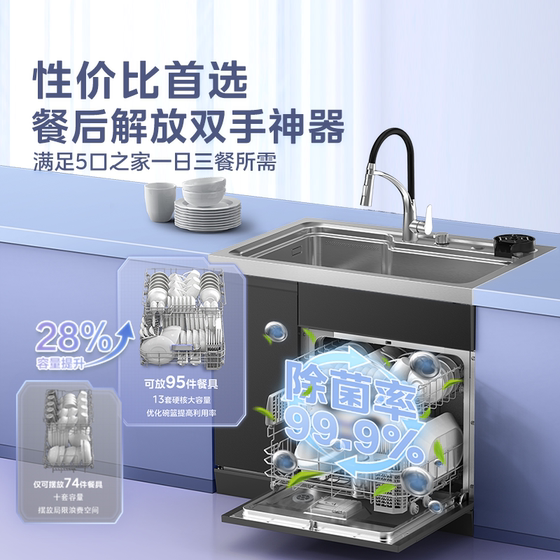 Midea produces Hualing integrated dishwasher XH03P